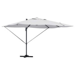 Berkfield Cantilever Roma Parasol Beige, Black 352 X 251 X 265 Cm - thumbnail 2