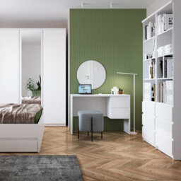 Furniture To Go Fribo Desk 2 Drawer In Alpine White - thumbnail 4