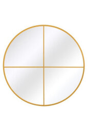 Mirroroutlet The Genestra Gold Extra Large Circular Window Metal Garden Wall Mirror 200Cm X 200Cm - thumbnail 2
