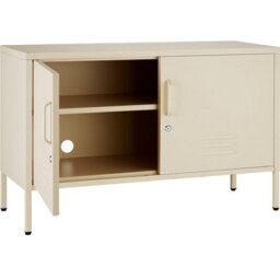 Tectake Baker Sideboard, Magnetic Closure, Adjustable Shelf 40 Cm - Cream - thumbnail 4