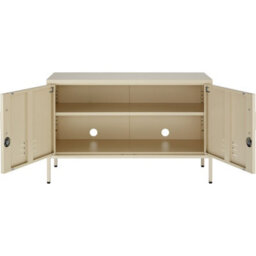 Tectake Baker Sideboard, Magnetic Closure, Adjustable Shelf 40 Cm - Cream - thumbnail 3