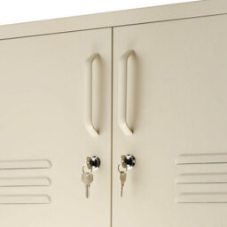 Tectake Baker Sideboard, Magnetic Closure, Adjustable Shelf 40 Cm - Cream - thumbnail 8
