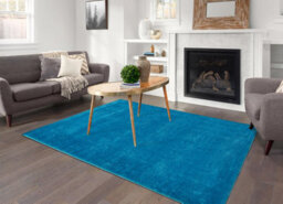 Smart Living Shaggy Soft Area Rug, Fluffy Living Room Carpet, Kitchen Floor, Bedroom Ultra Soft Rugs 60Cm X 110Cm - Teal - thumbnail 1