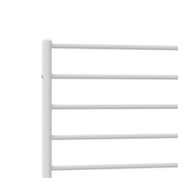 Berkfield Metal Bed Frame With Headboard And Footboard White 90X190 Cm 3Ft Single - thumbnail 9