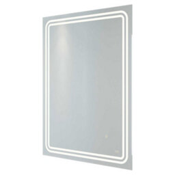 RAK Ceramics Rak Pluto 600X800mm Led Illuminated Bathroom Mirror With Demister & Shaving Socket - Ip44 Rated - thumbnail 1