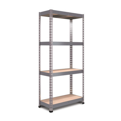 Rb Boss Garage Shelving Unit Fastlok 4 Shelf Mdf Galvanised Steel (H)1450mm (W)750mm (D)300mm - image 1