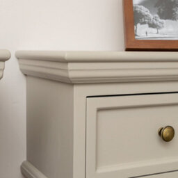 Melody Maison Pair Of Taupe-Grey Wall Mounted Bedside Tables - Daventry Taupe-Grey Range - thumbnail 2