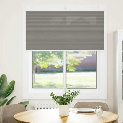 Berkfield Pleated Blind Anthracite 115X100 Cm Fabric Width 114.4 Cm Polyester - image 1