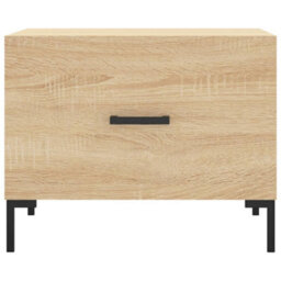Berkfield Durable Coffee Tables 2 Pcs Sonoma Oak 50X50X40 Cm Engineered Wood - thumbnail 6