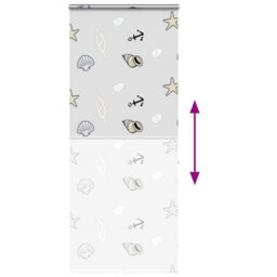 Berkfield Shower Roller Blind With Cassette 110X240 Cm Fabric Width 106 Cm - thumbnail 5