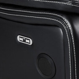 Furnishings For Less UK Orlando Leather Black Electric Reclining 3 Seater Cup Holder - thumbnail 6