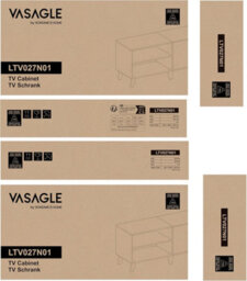 LEDREM Tv Stand With 2 Doors, Tv Stand With Adjustable Shelves, Length 140 Cm, For 65 Inch Tvs, Living Room - thumbnail 6
