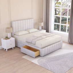 Sloomy California Divan Bed Set With 2 Drawers Footend - Plush Velvet - thumbnail 2