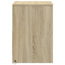 Berkfield Bedside Cabinet With Led Lights Sonoma Oak Engineered Wood - thumbnail 7