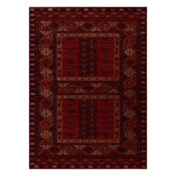 RugsX Wool Carpet Kashqai 4346 300 Oriental, Geometric Claret   160X240 Cm - thumbnail 2