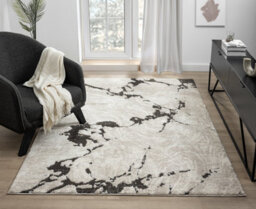 Eleanor Modern Embossed Contemporary Living Room Area Rug - Abstract Design,mocha,160 X 230 Cm - thumbnail 5