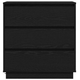 Berkfield Modern Bedside Cabinet With Led Black Oak 71X34,5X75 Cm Engineered Wood - thumbnail 7