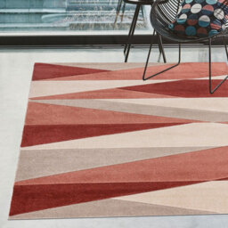 Beige Brown Cream Modern Geometric 13mm Pile Stain-Resistant Rug For Bedroom, Living Room, & Dining Room-200Cm X 290Cm - thumbnail 4