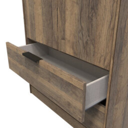 Fuji 2 Door 2 Drawer Wardrobe In Vintage Oak (Ready Assembled) - thumbnail 6