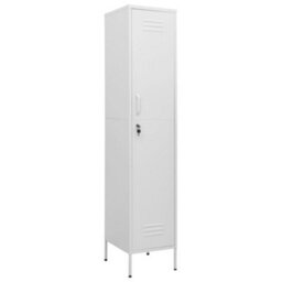 Walplus Locker Cabinet White 35X46X180 Cm Steel - thumbnail 2