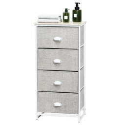 Gainoom Chest Of Drawers With 4 Drawers Home Storage Organizer Unit White - thumbnail 1