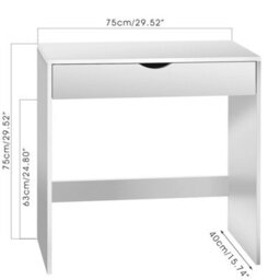 Desk Wooden Bedroom Computer Dressing Office Furniture Table Otuaycduuzur Vanit - thumbnail 2