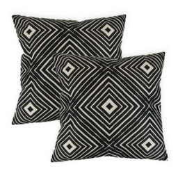 Gardenwize Pair Of Outdoor Garden Sofa Chair Furniture Scatter Cushions- Aztec Diamond - thumbnail 2