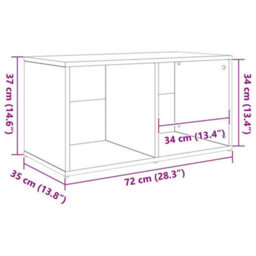Berkfield Tv Cabinet Set 3 Pcs Black 107 X 35 X 37 Cm Engineered Wood - thumbnail 9