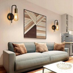 2X Retro Led Wall Lamp Ball Metal Wall Light Indoor Sconce For Dekor Bedroom E27 - thumbnail 7