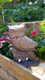 Inspirational Gifting Small Owl On Oak Branch Figurine Sculpture Ornament - thumbnail 5