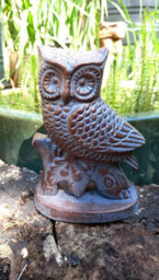 Inspirational Gifting Small Owl On Oak Branch Figurine Sculpture Ornament - thumbnail 2