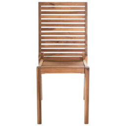 Beliani Set Of 4 Garden Chairs Ombriano Certified Acacia Wood Light Brown - thumbnail 5