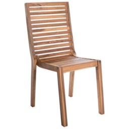 Beliani Set Of 4 Garden Chairs Ombriano Certified Acacia Wood Light Brown - thumbnail 4