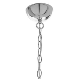 Orsina Chrome Pendant Light With Wire Grille & Chain Suspension,tough Iron Build Lamp,decorative Ceiling Light - thumbnail 4