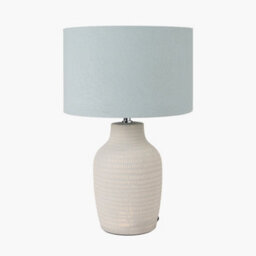 Pacific Lifestyle Set Of 2 Kai Duck Egg Textured Tall Ceramic Table Lamp - thumbnail 3