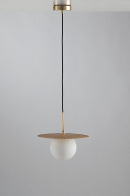 Luminosa Lighting Luminosa Chaplin Globe Ceiling Pendant, Satin Gold, G9