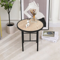 Nordlys Natural Wood Side Table Modern Design Style Living Room - thumbnail 3