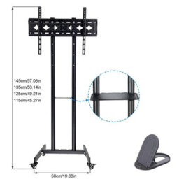 Mobile Floor Stand Tv Mount Bracket Stand Trolley Cart - thumbnail 2