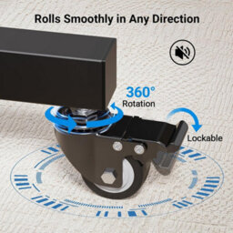 Mobile Floor Stand Tv Mount Bracket Stand Trolley Cart - thumbnail 3