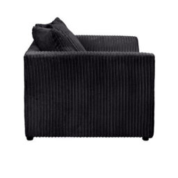 SquareBoxx Lennox Black Sofa Set 3 Seater + 2 Seater - thumbnail 5