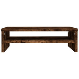 Vidaxl Monitor Stand Smoked Oak 42X24X13 Cm Engineered Wood Monitor Stands - thumbnail 4