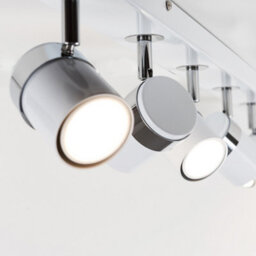 Valuelights Rosie White Ceiling Bar Spotlight And Gu10 Spotlight Led 5W Warm White 3000K Bulbs - thumbnail 3