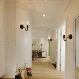 2Pcs Industrial Wall Light Sconce Fixture Hemp Rope Retro Wall Lamp Bedroom E27 - thumbnail 6