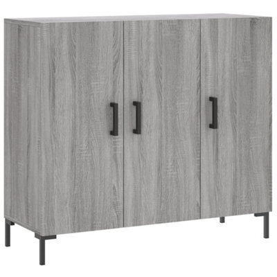 Berkfield Modern Sideboard Grey Sonoma 90X34X80 Cm Engineered Wood - image 1