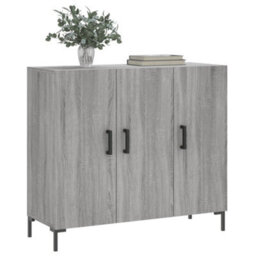 Berkfield Modern Sideboard Grey Sonoma 90X34X80 Cm Engineered Wood - thumbnail 3