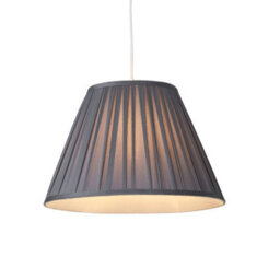 Lighting Collection Mauve Pleat Textured Tapered Decorative Fabric Lamp Shade - thumbnail 2