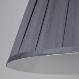 Lighting Collection Mauve Pleat Textured Tapered Decorative Fabric Lamp Shade - thumbnail 4