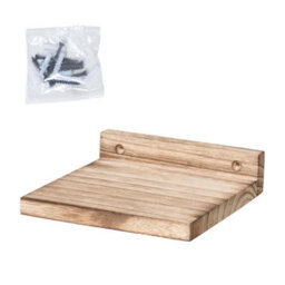 Natural Wood Set Of 4 Floating Wall Shelves Picture Ledge Display Rack Book Hanging Shelf - thumbnail 4