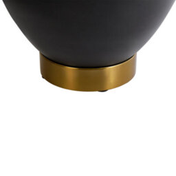 Beliani Side Table Nadine Ceramic Black With Storage - thumbnail 7