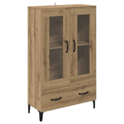 Walplus Highboard Artisan Oak 70 X 31 X 115 Cm Engineered Wood And Iron - thumbnail 2